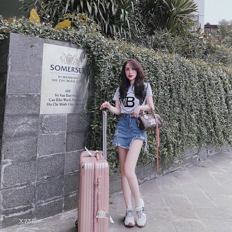 QUẦN VÁY JEANS RÁCH LƯNG CAO
