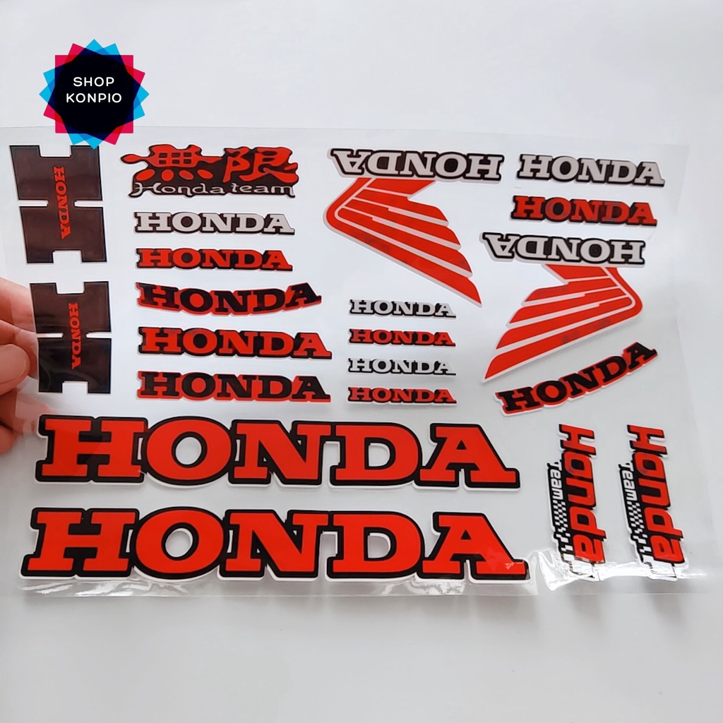 Decal Tem Honda Cánh Chim Dán Phuộc, Dè, Mặt Nạ Xe Cao Cấp