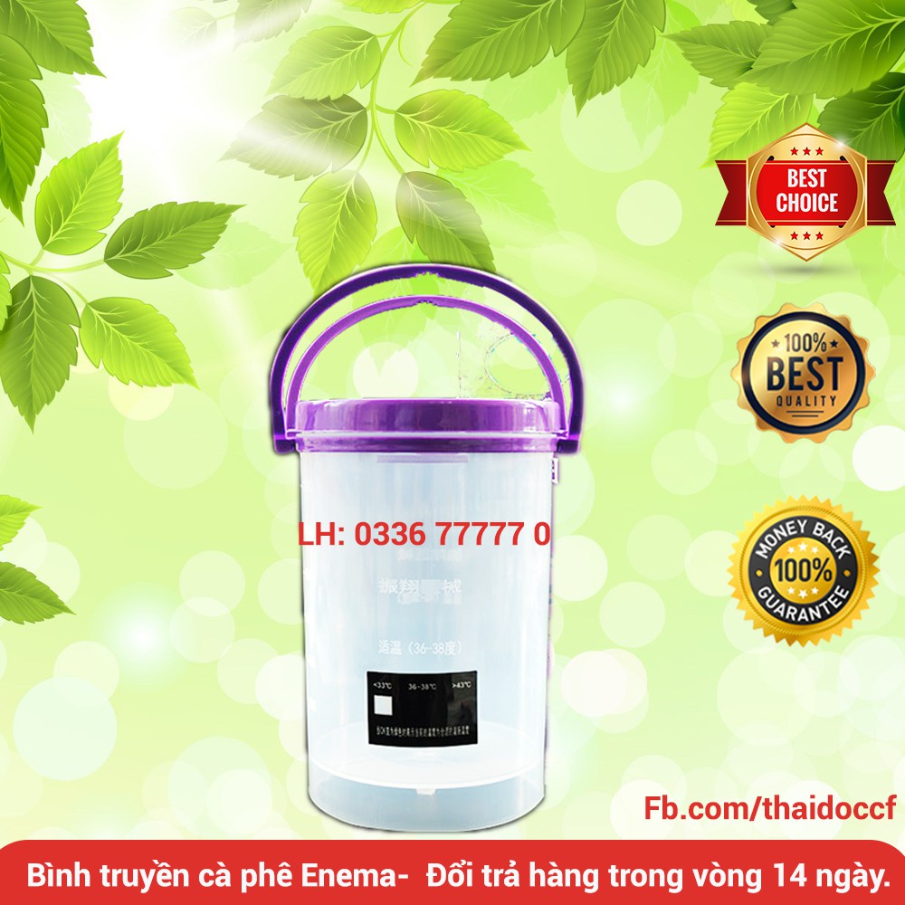 Bình truyền dùng để thải độc cà phê enema 1200ml ( Tặng cafe hữu cơ)