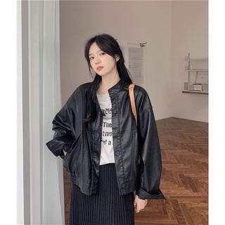 Áo khoác da 🌸 Áo da khoác ngoài cá tính năng động mềm mịn oversize dành cho nữ PHULA_SG