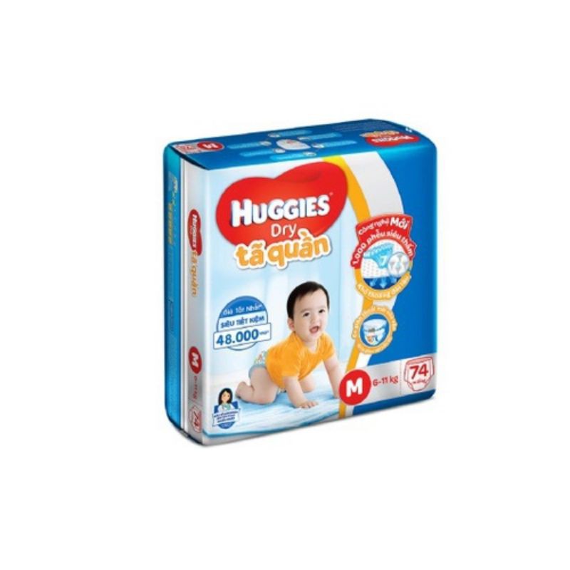 tã quần Huggies M74/L68/XL62 miếng