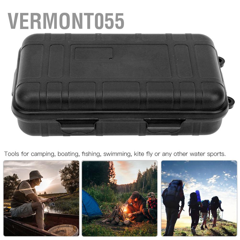 Vermont055 Large EDC Tool Outdoor Survival Container Shakeproof Waterproof Sealing Storage Box