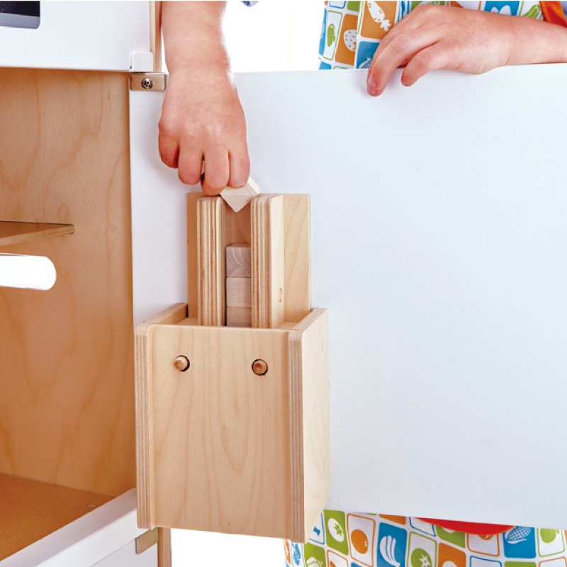 tiNiStore-Đồ chơi bằng gỗ hape tủ lạnh màu trắng TiNiToy E3153A
