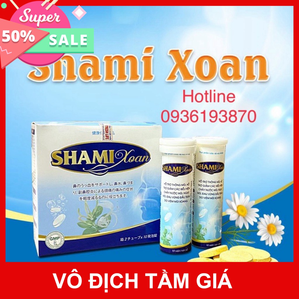 SHAMI XOAN 👍 [CHÍNH HÃNG] ❤️ SAMI XOAN HỖ TRỢ VIÊM XOANG VIÊM MŨI DỊ ỨNG