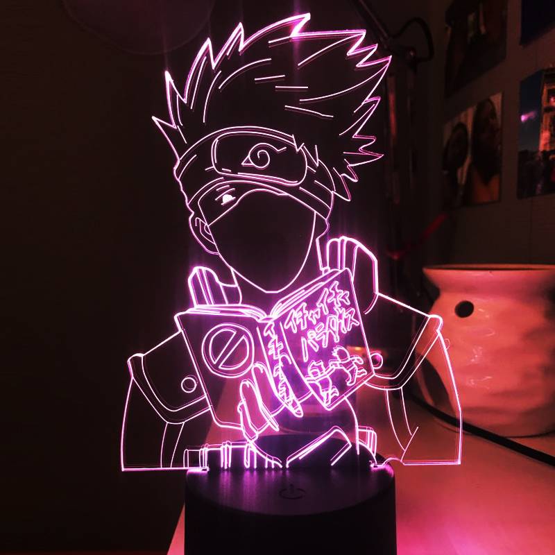 Đèn Ngủ 3d Hình Nhân Vật Anime Naruto Kakashi Hatake Icha Icha Paradaisu