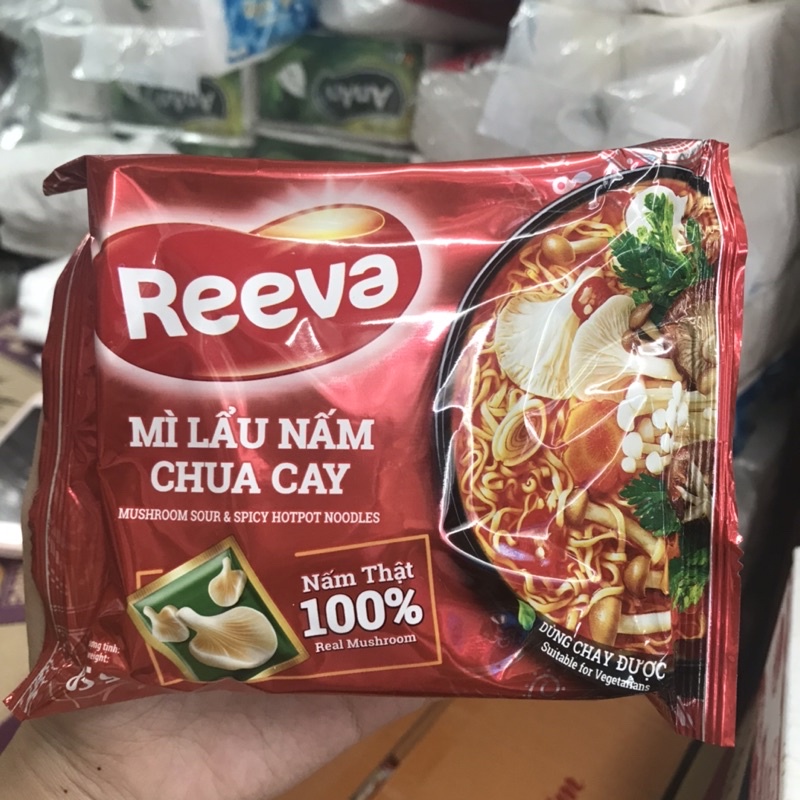 Mì lẩu nấm chua tay Reeva 85g | BigBuy360 - bigbuy360.vn