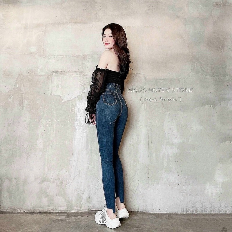 QUẦN JEANS LƯNG CAO