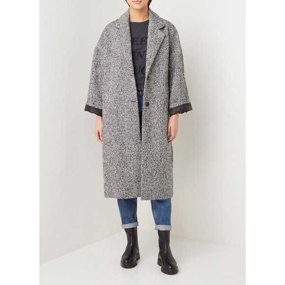Áo khoác dáng dài MNG form oversize