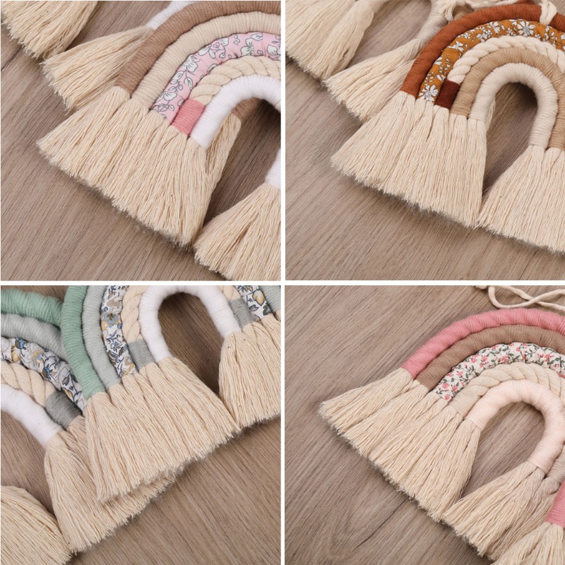 Phụ Kiện Cầu Vồng Treo Tường Trang Trí Phong Cách Boho