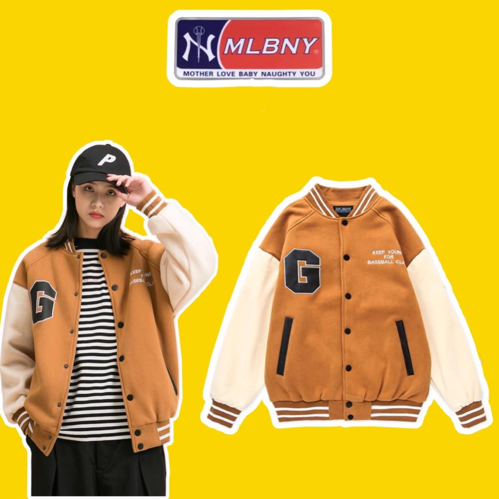 Áo Bomber MLBNY Chữ G Limited Unisex Nam Nữ Cá Tính Siêu Đẹp