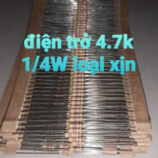50 điện trở 4.7k 1/4w loại xịn