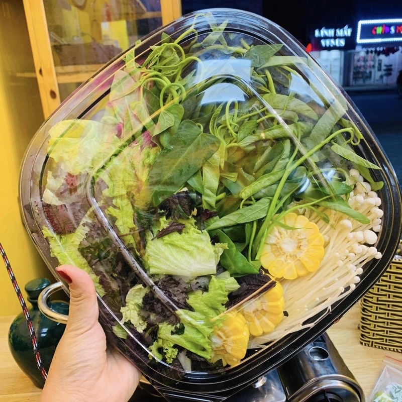 Khay nhựa đựng lẩu, sushi. Khay đựng thực phẩm - 1 chiếc.