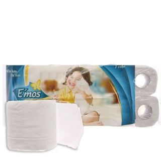 10 cuộn giấy vệ sinh E'mos Classic 2 lớp