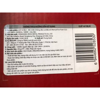 🍎🍎MÁY XAY THỊT LOCK&LOCK EJM161BLK (1.2L) - Chính Hãng