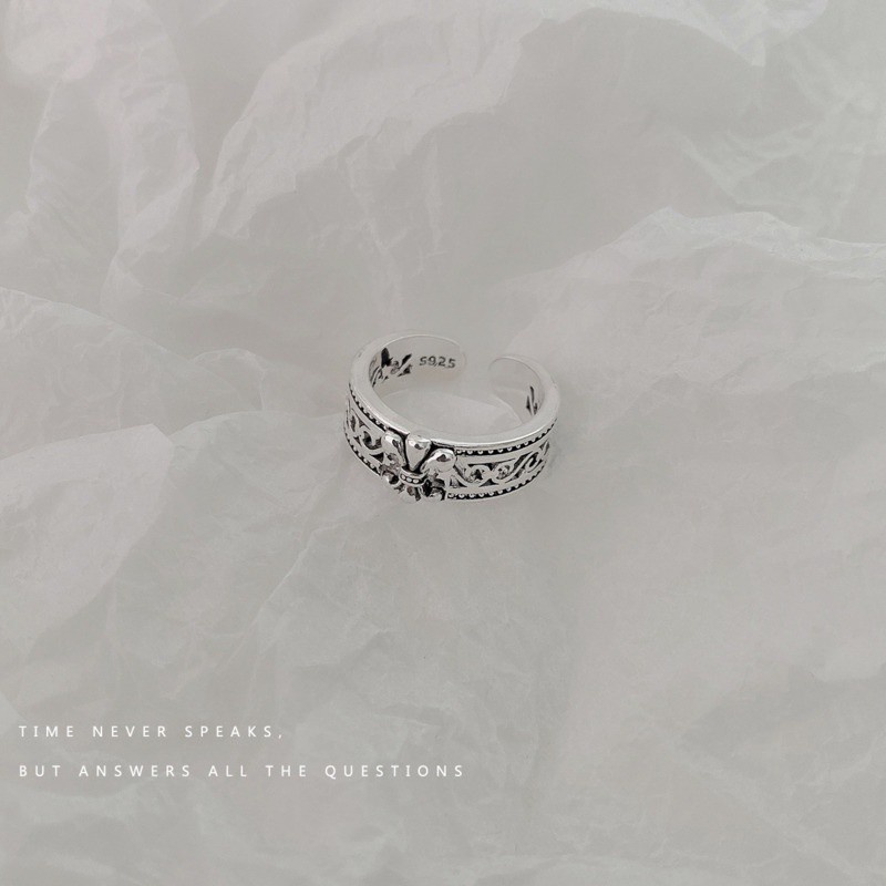 Nhẫn Hở Hình Hoa Xinh Xắn Thời Trang  191113Nhẫn Thời Trang Đơn Giản Dễ Phối Đồ Dành Cho Cặp Đôi