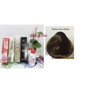 Tuýp Màu Nhuộm Nâu Rêu 7/99 Kèm Trợ Nhuộm