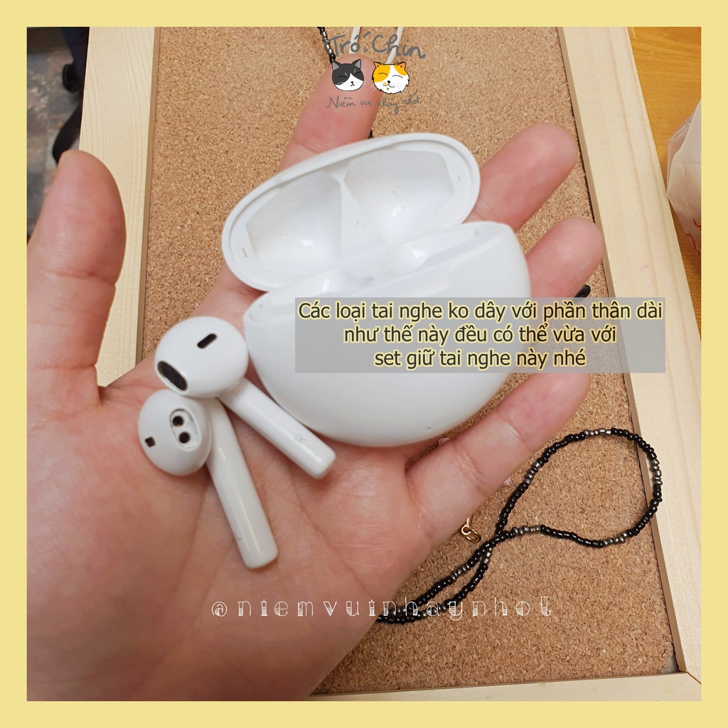 Set cao su, chốt cao su giữ tai nghe không dây, có nam châm