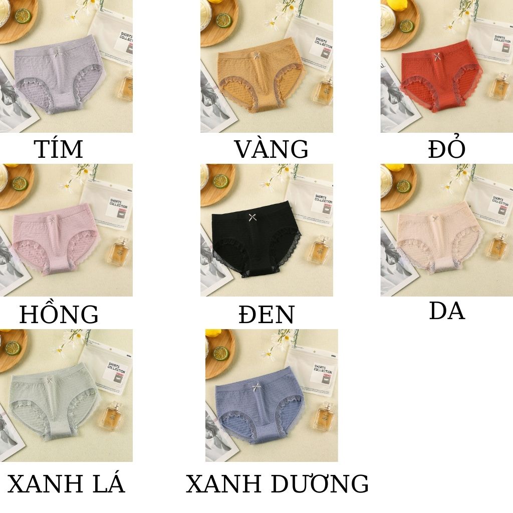 Quần lót nữ kháng khuẩn cotton ren sexy gợi cảm Q12