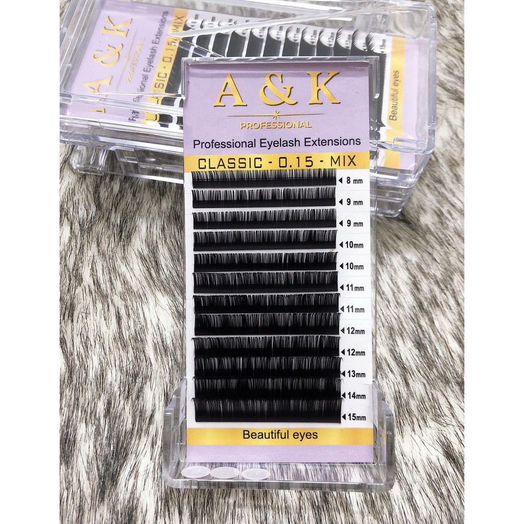 Mi khay mix size A&K từ 8mm đến 15mm  - Sushi nail mi