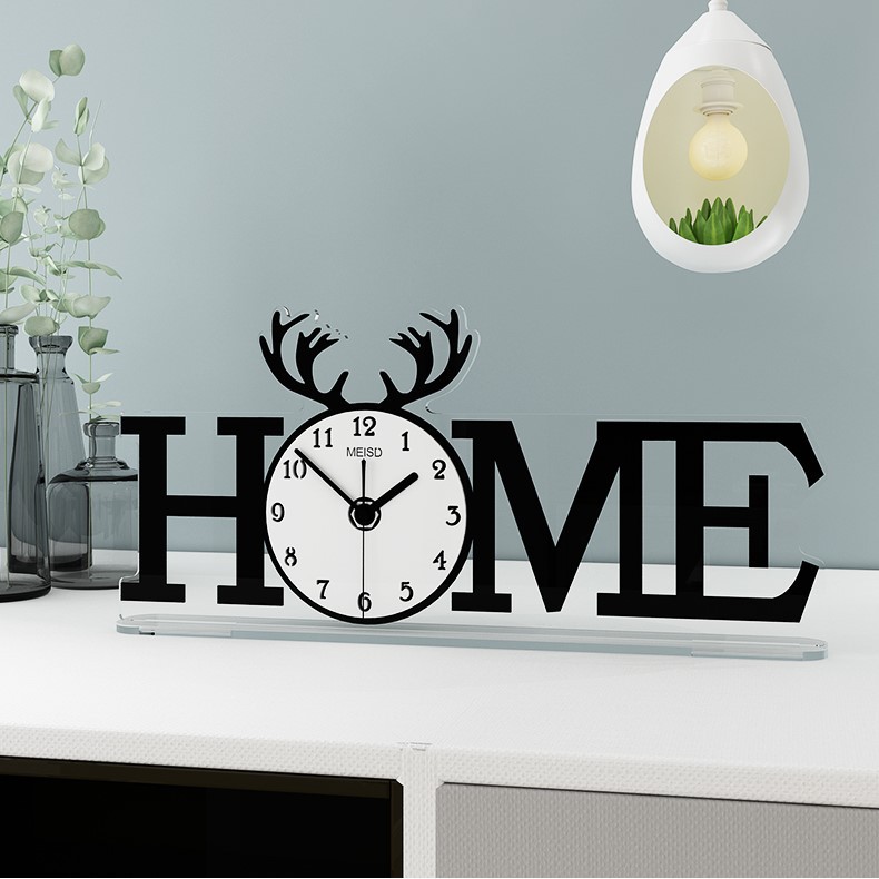 Đồng hồ để bàn làm việc HOME CL038🕘🕘🕘 - Sang Trọng & Hiện Đại - Kích thước: 30x14 , 40x18.5
