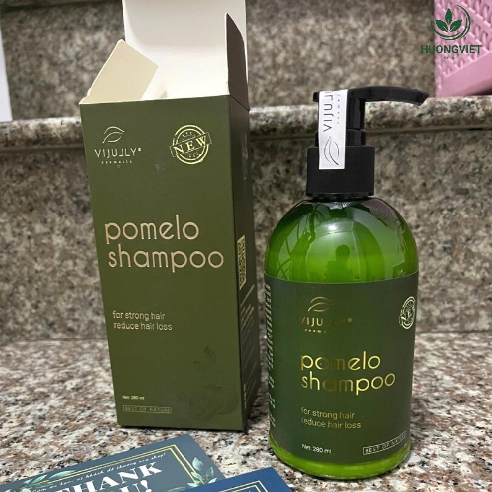 Dầu Gội Đầu Bưởi Chính Hãng Vijully Cosmetic 280ml Organic Ngăn Ngừa Chống Rụng Và Kích Thích Mọc Tóc Nhanh Dài Tự Nhiên