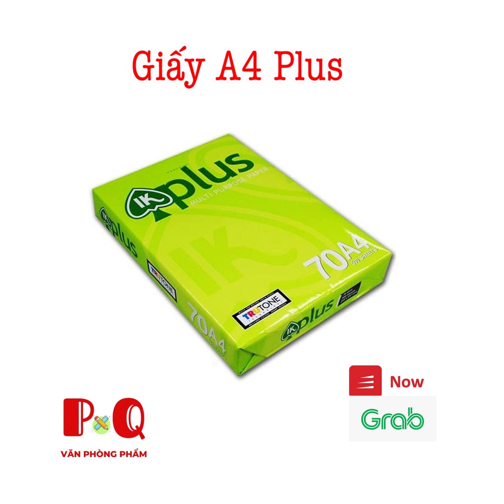 Giấy in A4 IK PLUS định lượng 70gsm giá sỉ - Giấy a4 văn phòng phẩm cao cấp