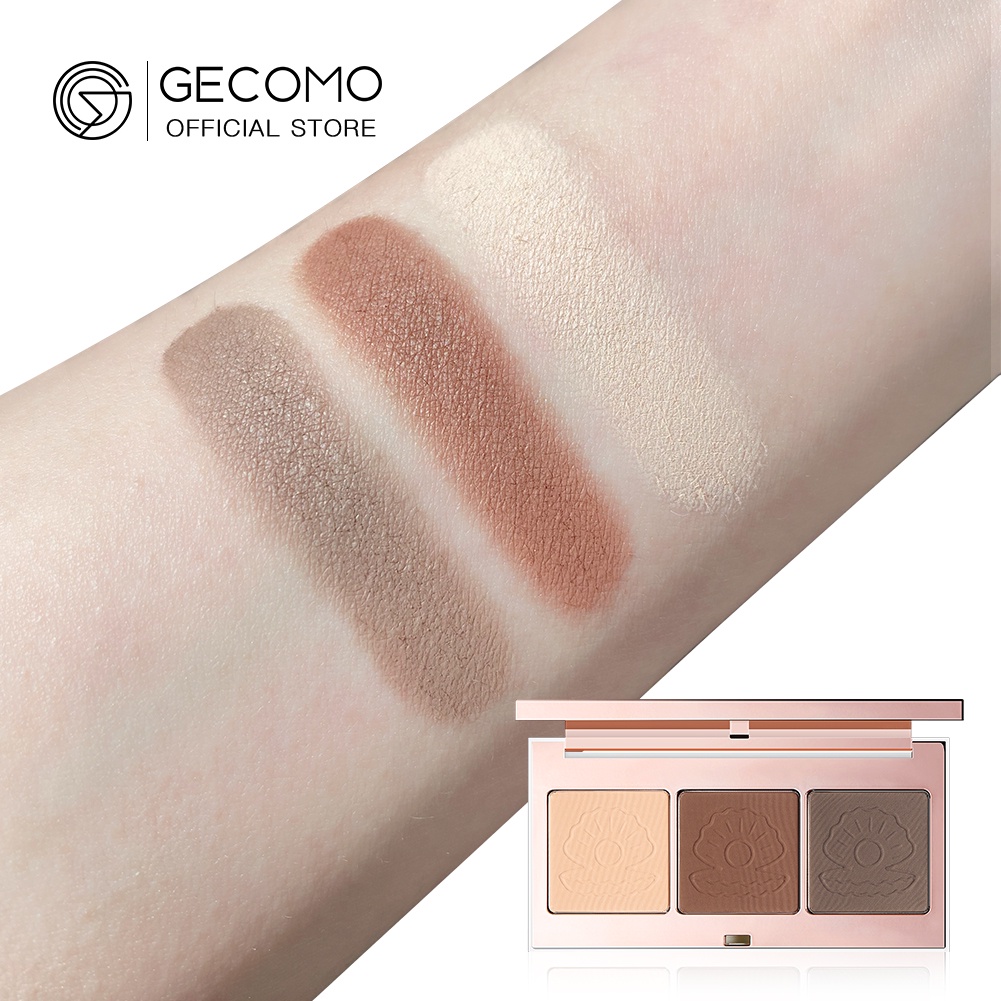 Bảng Phấn Tạo Khối GECOMO 3 Màu Trang Điểm Chuyên Nghiệp