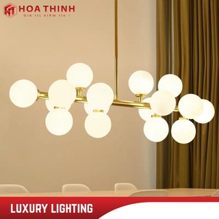 Đèn thả bàn ăn Moonlight 16 bóng HTDT-14 trang trí phòng ăn, bàn ăn hiện đại, sang trọng