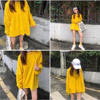 Áo dài tay unisex có nón