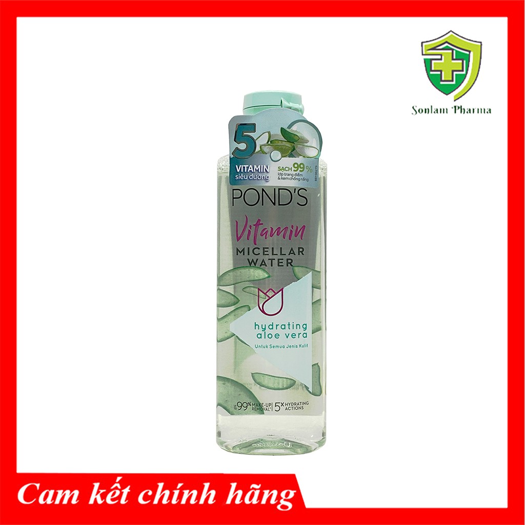 Nước tẩy trang Pond’s Vitamin Micellar Water chiết xuất nha đam chai 100ml