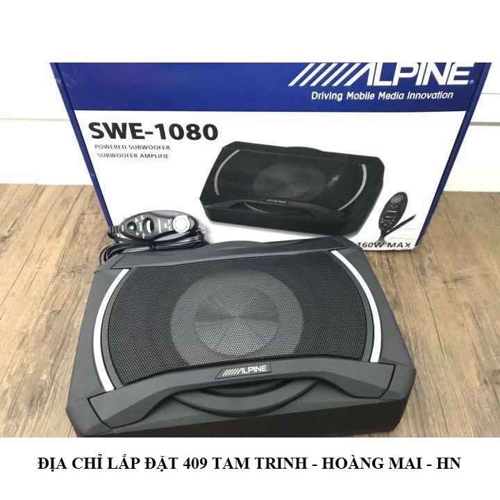 LOA SUB gầm ghế Alpine SWE-1080 công suất 160W hàng chính hãng bảo hành 12 tháng