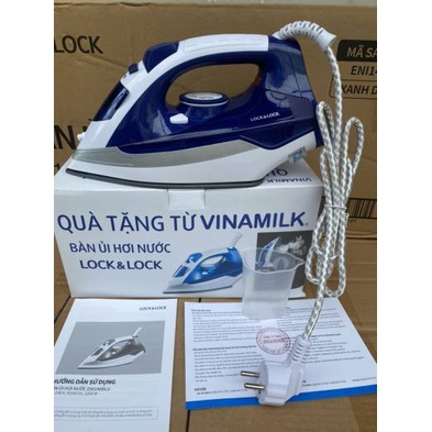 Bàn ủi hơi nước cầm tay, bàn là lock&amp;lock quà tặng từ vinamilk