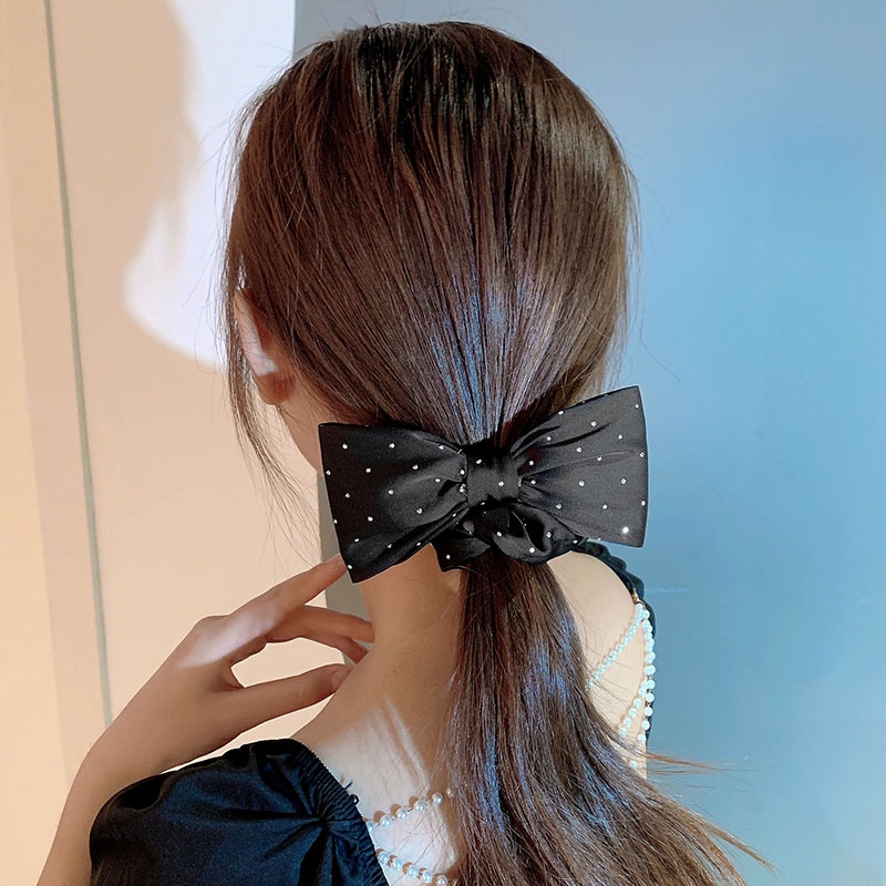 Dây Cột Tóc Màu Đen Phong Cách Hàn Quốc Thời Trang Cho Nữ