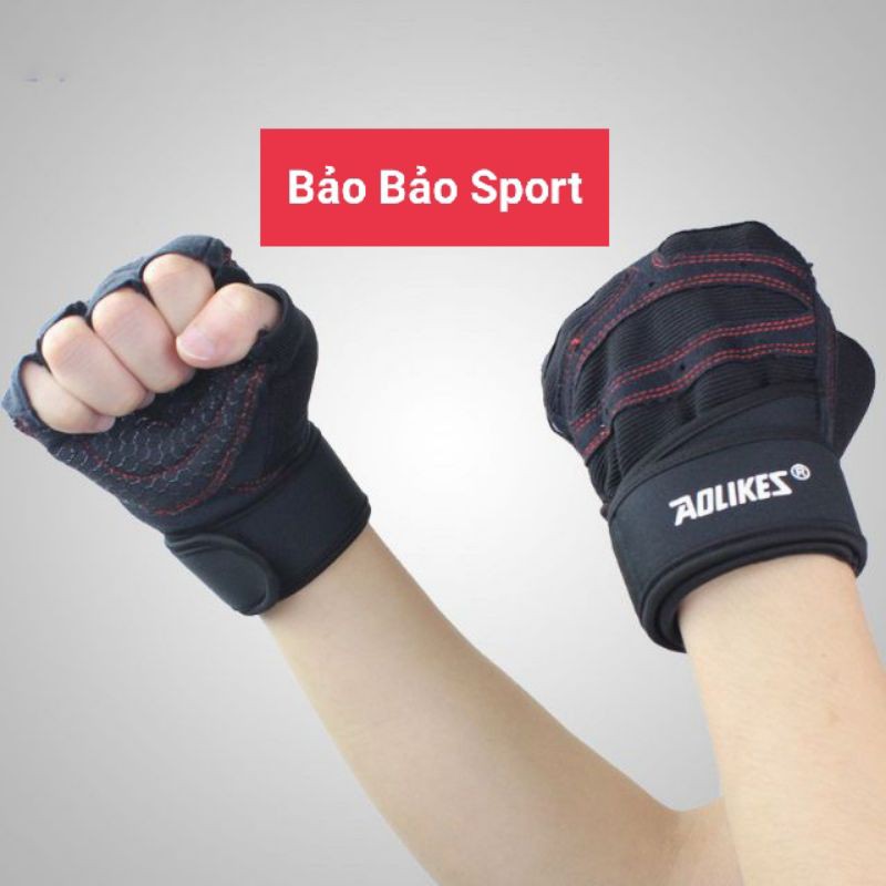 Bao Tay Fitness Có Dây Quấn Cổ Tay