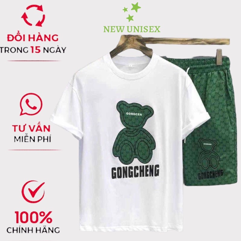 Bộ Thun Nữ In Hình Gấu Mặc Nhà Đi Chơi Chất Cotton Mềm Mát Thấm Hút Mồ Hôi Tốt [NEW UNISEX]