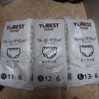 Tã dán/bỉm quần Yubest angel S90. M84. L78. Xl72. Xxl66