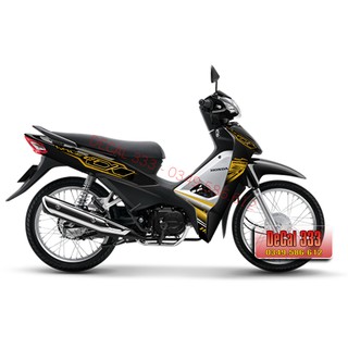 Tem Rời WAVE ALPHA 110 VÀNG ĐỒNG ĐEN 831004 (Tem chế 3 lớp cao cấp)