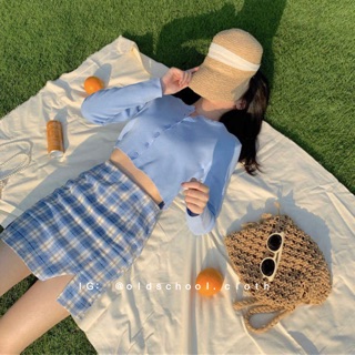 Croptop LEN tay dài Ulzzang (ảnh thật/sẵn)