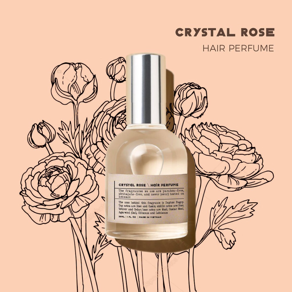 NƯỚC HOA 𝐓𝐎́𝐂 - CRYSTAL ROSE (𝐒𝐰𝐢𝐬𝐬 𝐀𝐫𝐚𝐛𝐢𝐚𝐧)