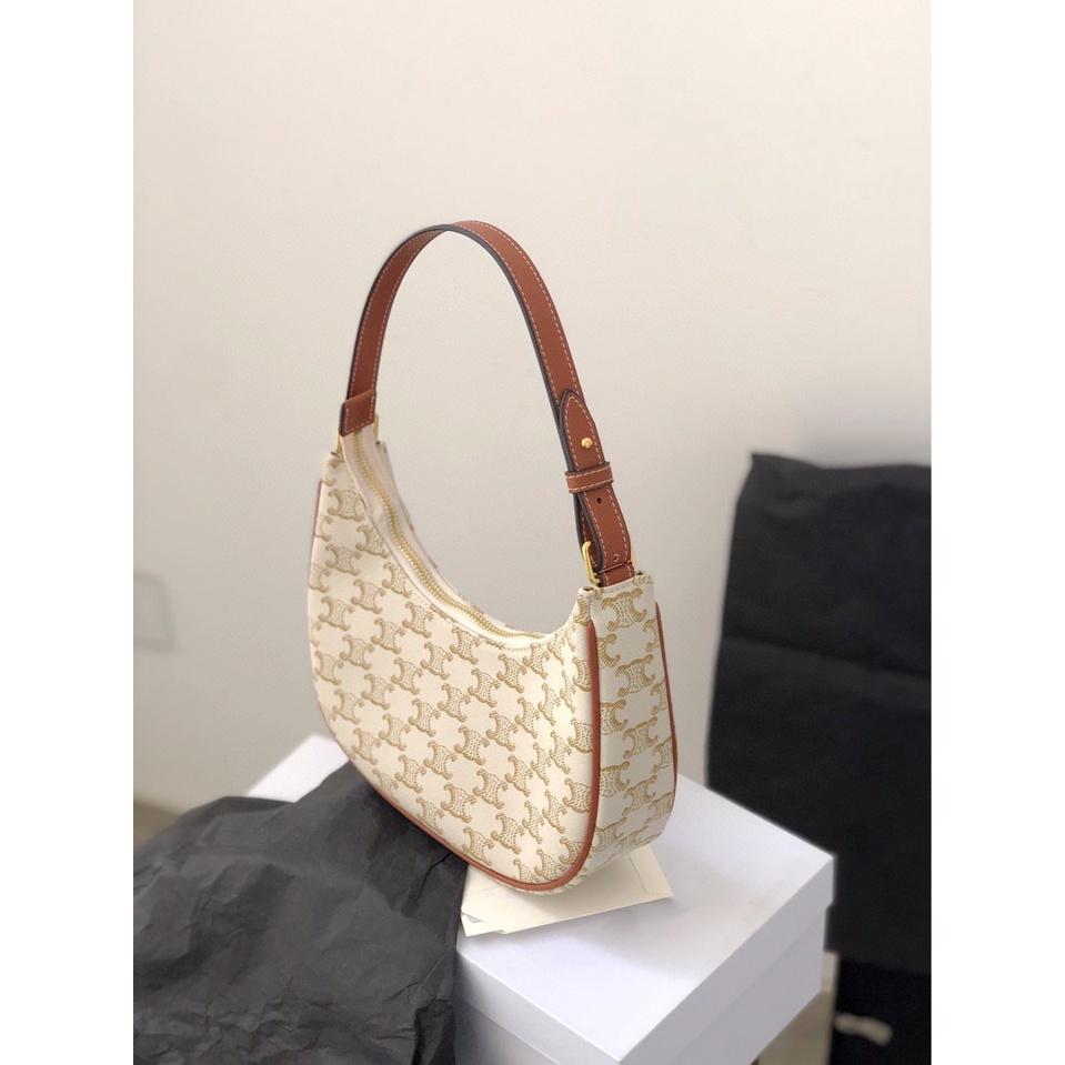 Neon074 [SẴN] Túi kẹp nách vintage LisaTúi xách Retro có thể điều chỉnh sức chứa lớn đeo dưới vai đa năng tinh tế cho phụ nữ