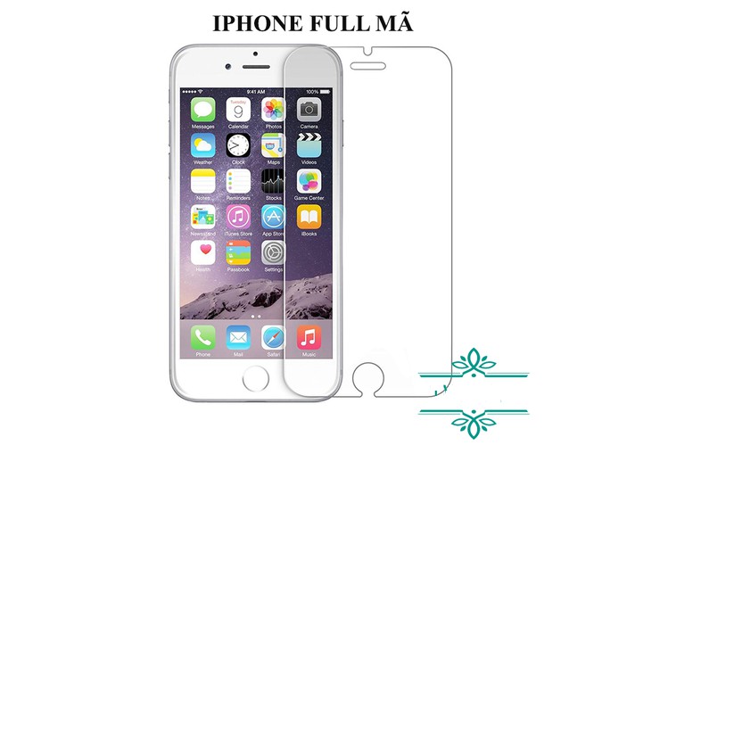 Kính cường lực trong suốt cho iPhone đủ các mã từ 4G, 4S, 5G, 5S, 6G, 6S, 6 PLus, 6S Plus, 7G, 7 Plus, 8G, 8 Plus