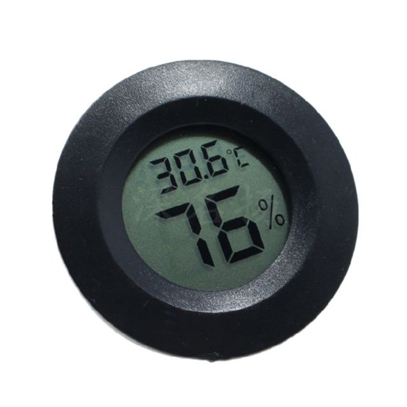 Máy đo nhiệt độ độ và độ ẩm hình tròn mini màn hình LCD