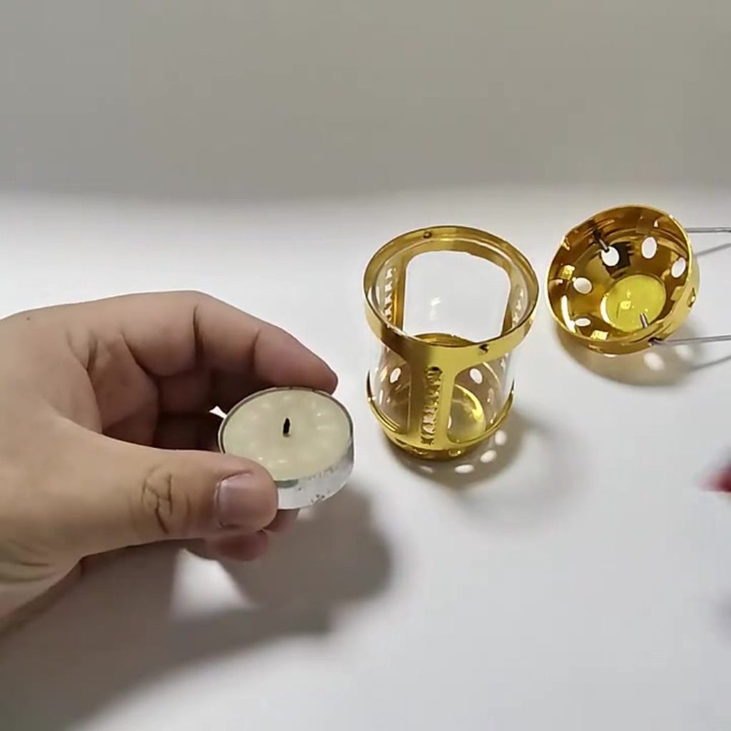 Đèn Lồng Mini Bằng Hợp Kim Nhôm Đồng Thau Dùng Khi Đi Cắm Trại