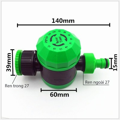 Van hẹn giờ cơ, hẹn thời gian tự động tắt hệ thống tưới