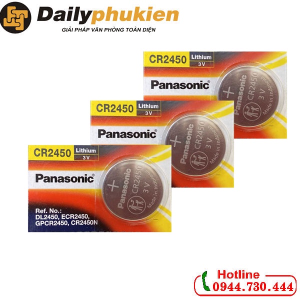 Pin 3V Panasonic CR2450 vỉ 1 viên dailyphukien