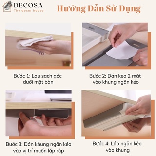 Ngăn kéo mini dán dưới bàn tiện lợi DECOSA
