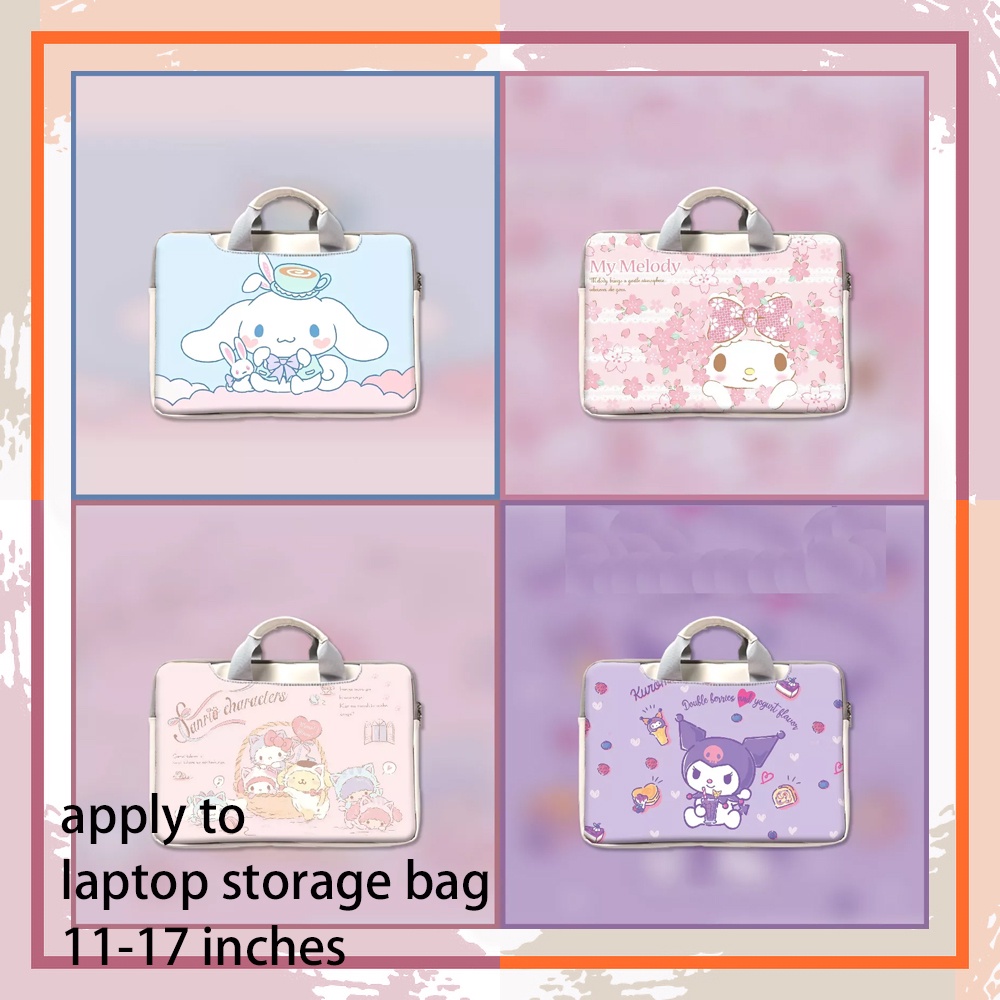 SANRIO Túi Đựng Laptop 12-18 Inch Họa Tiết Hoạt Hình Cinnamoroll Kuromi My Melody Dễ Thương Cho Nữ Y7000