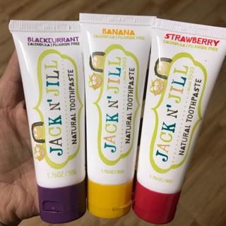 Kem đánh răng hữu cơ JACK N'JILL  - Của Úc cho bé từ 6 tháng trở lên