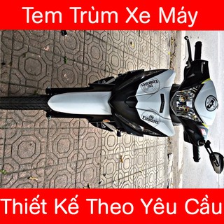 Tem Trùm Wave Trắng RSX Đen Nhám Real