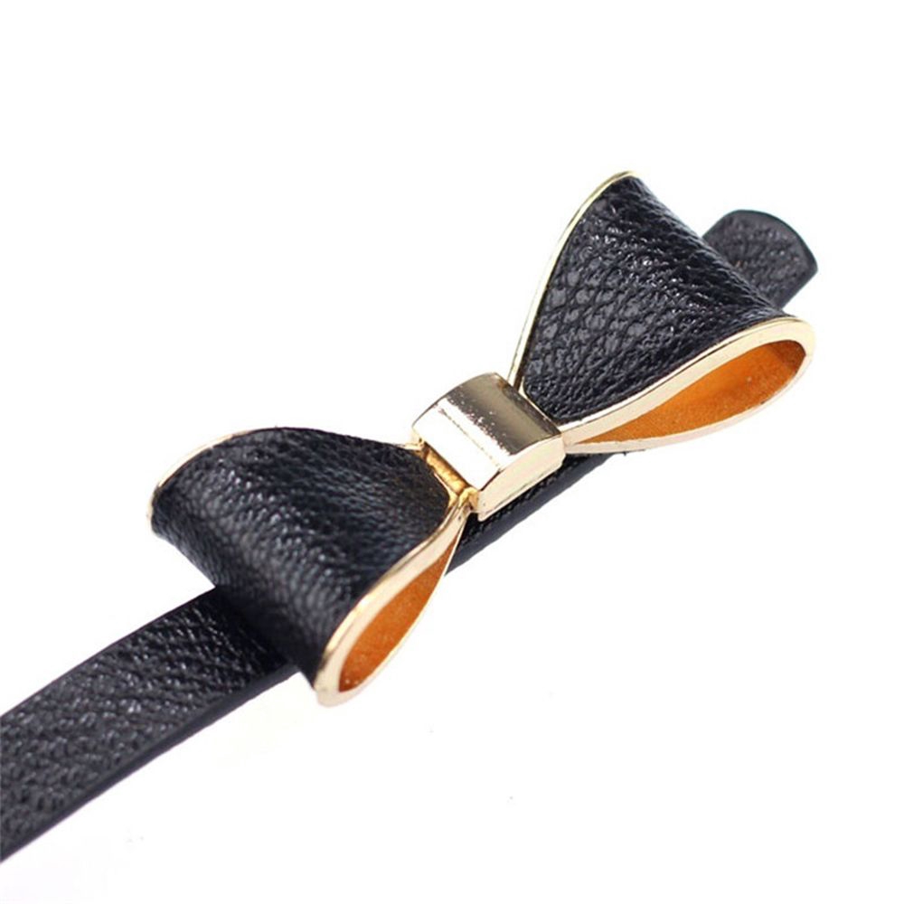 Thắt Lưng Da Bản Nhỏ Màu Trơn Thời Trang Cho Nữ